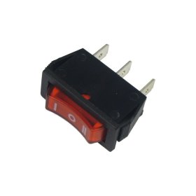 Przełącznik klawiszowy podświetlany IXL 101 3C 3p3poz 15A/250V czerwony